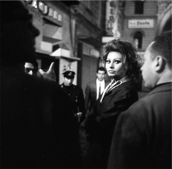 Marcello Mastroianni e Sofia Loren sul set del film Matrimonio all'italiana, 1964©Archivio Fotografico Rodrigo Pais