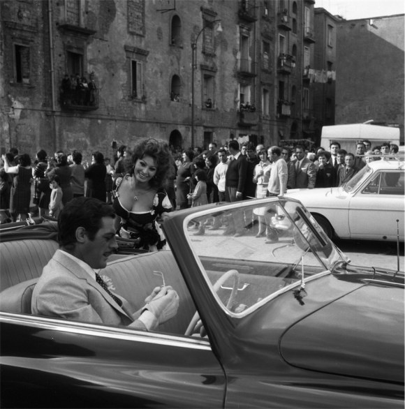 Sofia Loren sul set del film Matrimonio all'italiana, 1964©Archivio Fotografico Rodrigo Pais