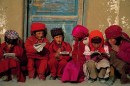 033 Tajik Children of an elementary school in Taxkorgan, Xinjiang, China. ©Michael Yamashita