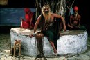 069 A sadhu in Mumbai, The hair of these holy men sometimes grows to 12 feet or even longer ©Michael Yamashita 